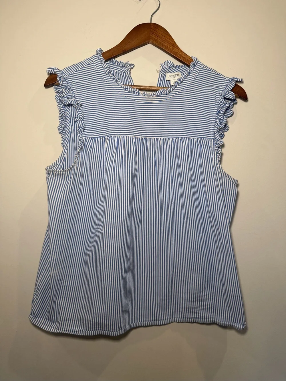 J. Crew Blue & White Striped Top 12